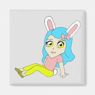 chibi bunnygirl magnet