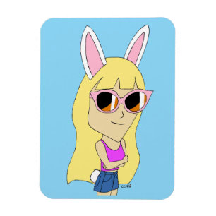 chibi bunnygirl magnet