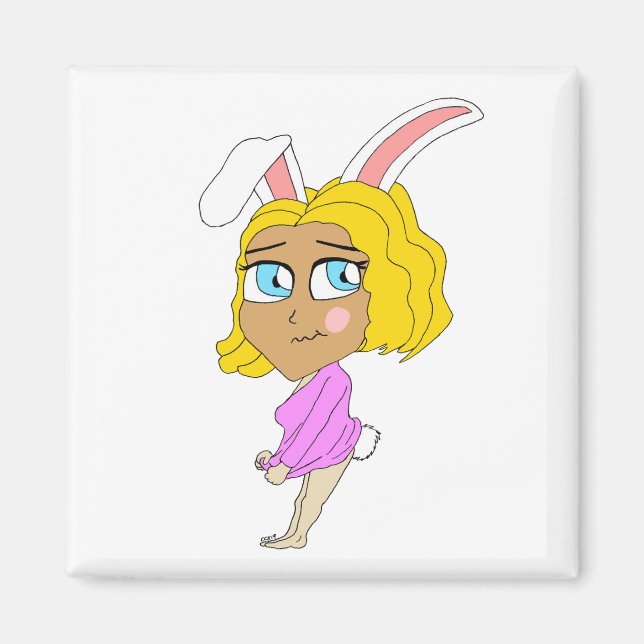 chibi bunnygirl    magnet (Front)