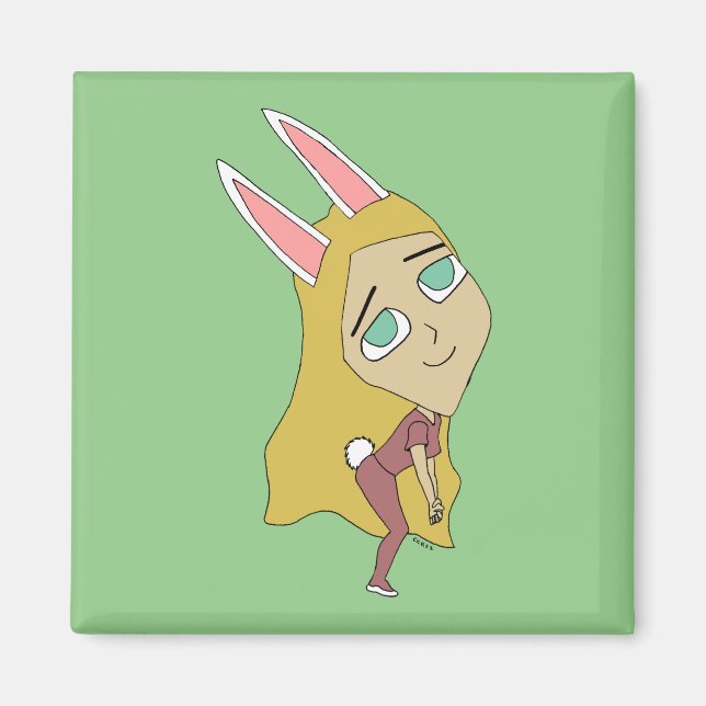 chibi bunnygirl   magnet (Front)