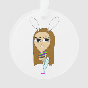 chibi bunnygirl ornament