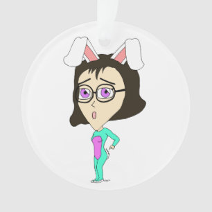 chibi bunnygirl ornament