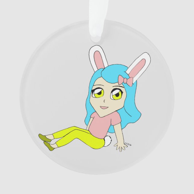 chibi bunnygirl     ornament (Front)