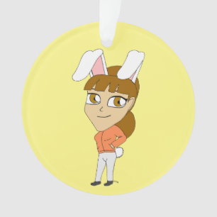 chibi bunnygirl ornament
