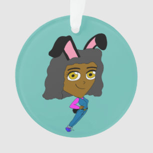 chibi bunnygirl ornament
