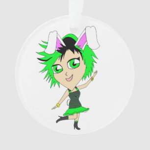 chibi bunnygirl     ornament