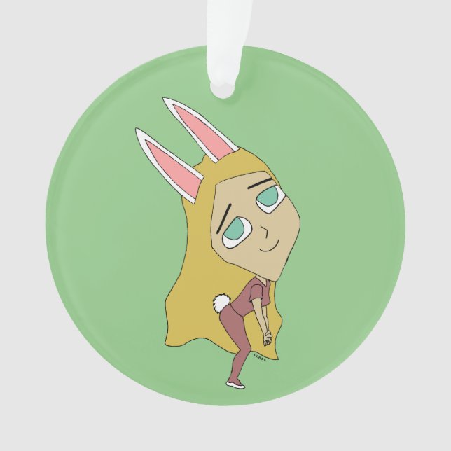 chibi bunnygirl      ornament (Front)