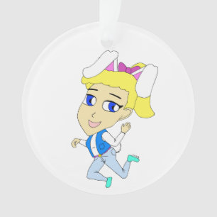 chibi bunnygirl ornament