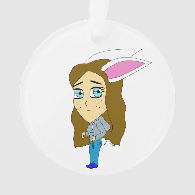 chibi bunnygirl     ornament (Front)