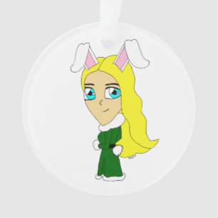 chibi bunnygirl ornament