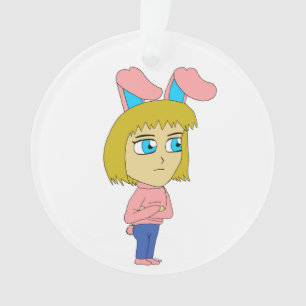 chibi bunnygirl ornament
