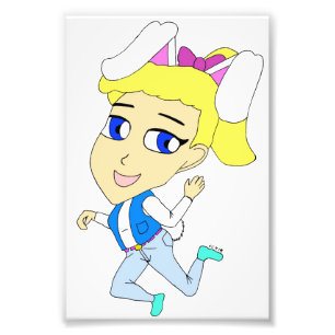 chibi bunnygirl photo print
