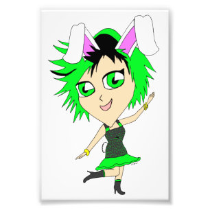 chibi bunnygirl  photo print