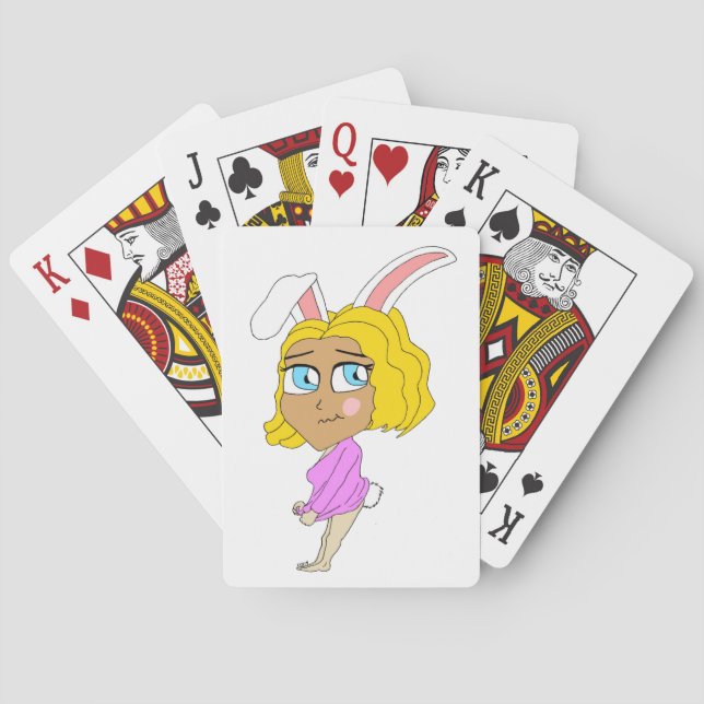 chibi bunnygirl  playing cards (Back)
