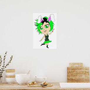 chibi bunnygirl poster