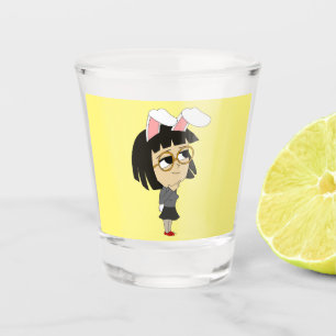 chibi bunnygirl shot glass