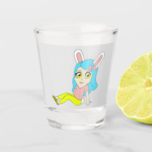 chibi bunnygirl shot glass