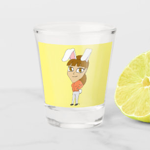 chibi bunnygirl shot glass