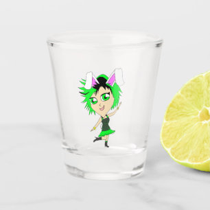 chibi bunnygirl shot glass