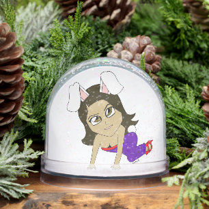chibi bunnygirl    snowglobe