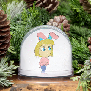chibi bunnygirl snowglobe