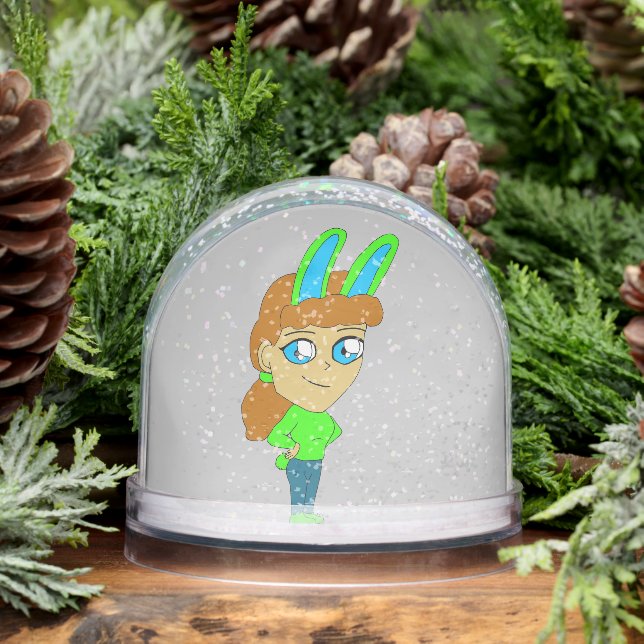 chibi bunnygirl   snowglobe (Winter)