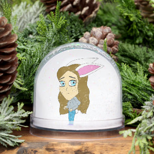 chibi bunnygirl    snowglobe