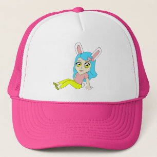 chibi bunnygirl trucker hat