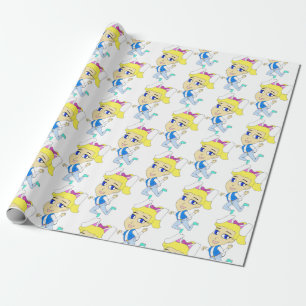 chibi bunnygirl wrapping paper