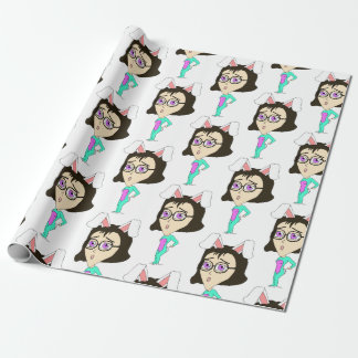 chibi bunnygirl  wrapping paper