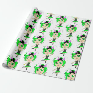 chibi bunnygirl  wrapping paper