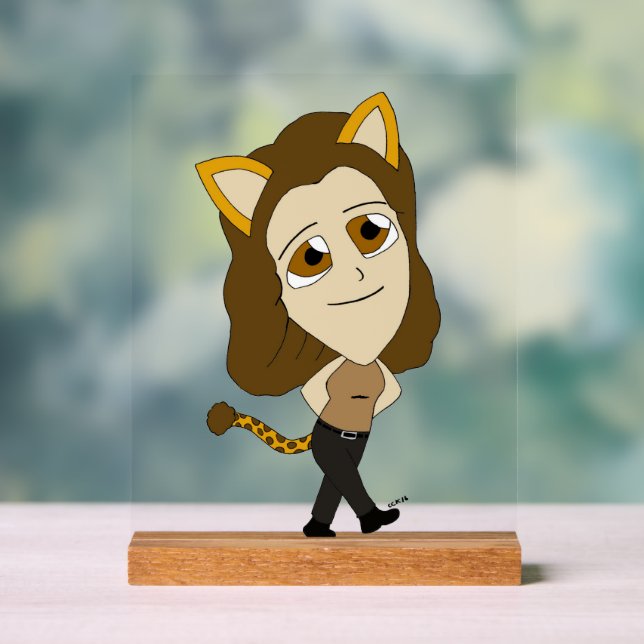 chibi catgirl acrylic sign (Neutral)
