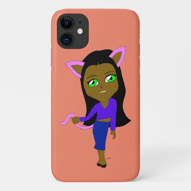 chibi catgirl  Case-Mate iPhone case (Back)