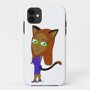 chibi catgirl iPhone 11 case