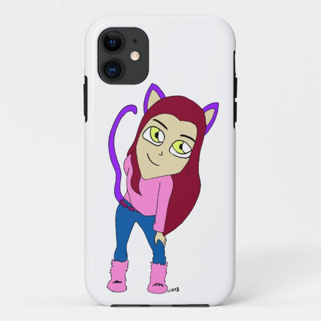 chibi catgirl  Case-Mate iPhone case (Back)