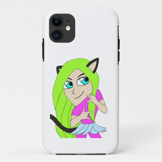 chibi catgirl  Case-Mate iPhone case (Back)