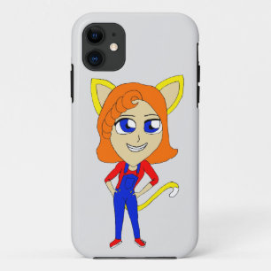 chibi catgirl iPhone 11 case