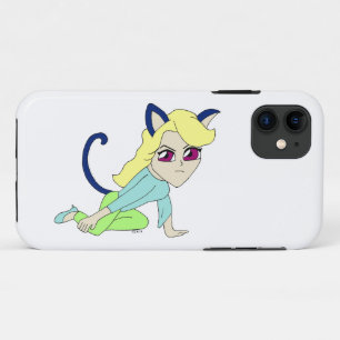 chibi catgirl  iPhone 11 case
