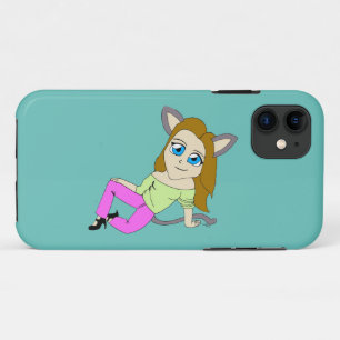 chibi catgirl iPhone 11 case