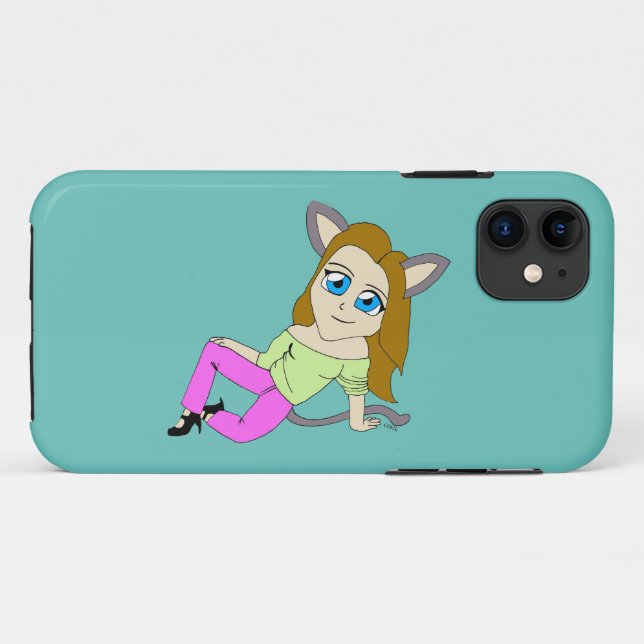 chibi catgirl  Case-Mate iPhone case (Back (Horizontal))