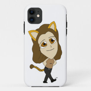 chibi catgirl  iPhone 11 case