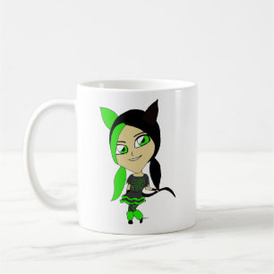 chibi catgirl    coffee mug