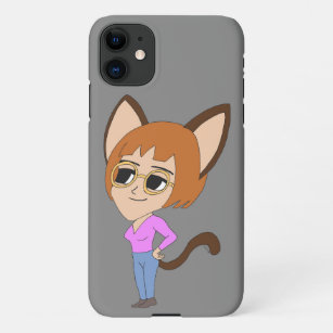 chibi catgirl   iPhone 11 case