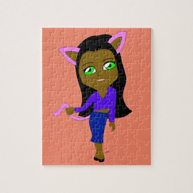 chibi catgirl jigsaw puzzle (Vertical)