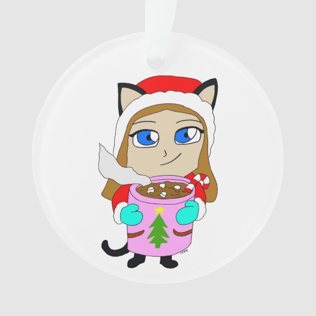 chibi catgirl      ornament (Front)