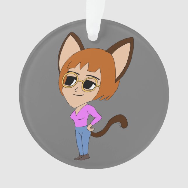 chibi catgirl    ornament (Front)
