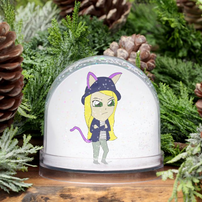 chibi catgirl  snowglobe (Winter)