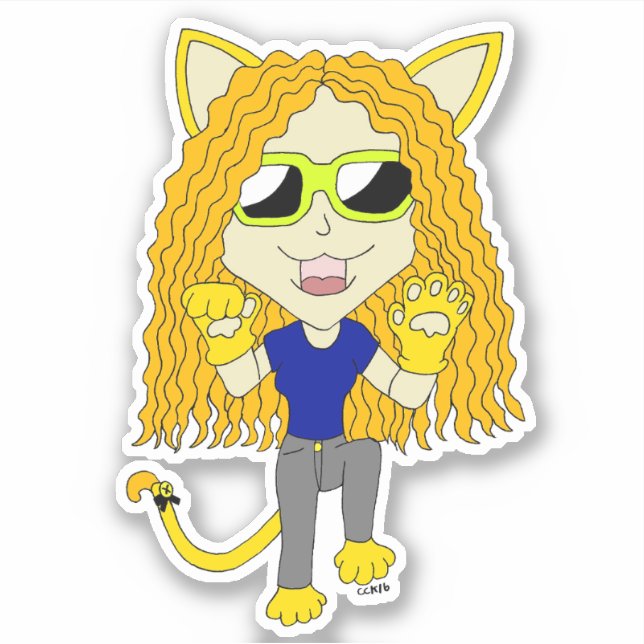 Chibi Catgirl with paws (Front)