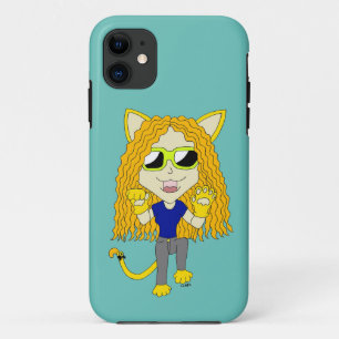 Chibi Catgirl with paws iPhone 11 Case