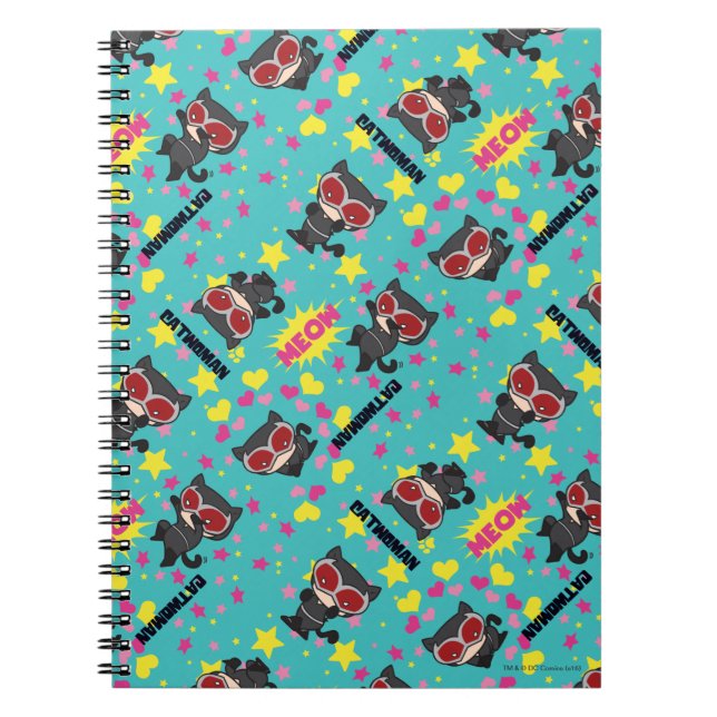 Chibi Catwoman Pattern Notebook (Front)